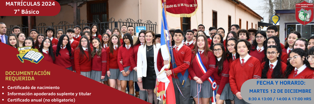 CALENDARIO DE MATRICULA 2020 – Liceo Bicentenario Oriente Rengo